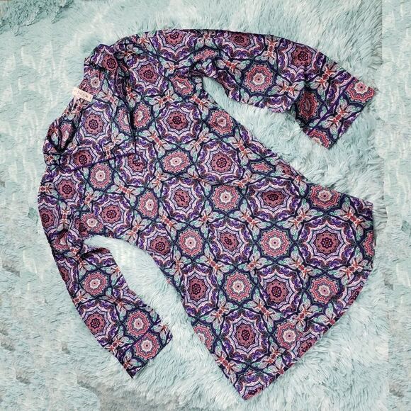 VS Cotton Mayfair Medallion Paisley Sleepshirt M - Picture 2 of 4